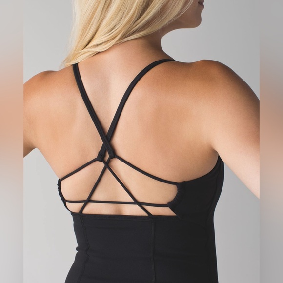 Lululemon black dancing warrior tank yoga top size 6 - Picture 3 of 7
